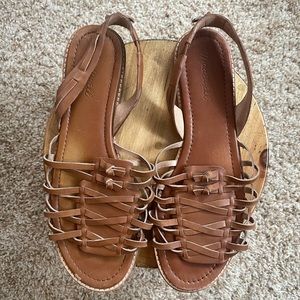 Madewell Maya Huarache Flat Sandals